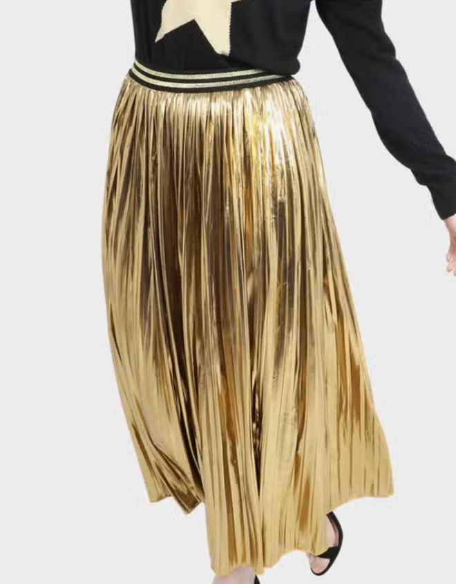Womens best sale gold skirt